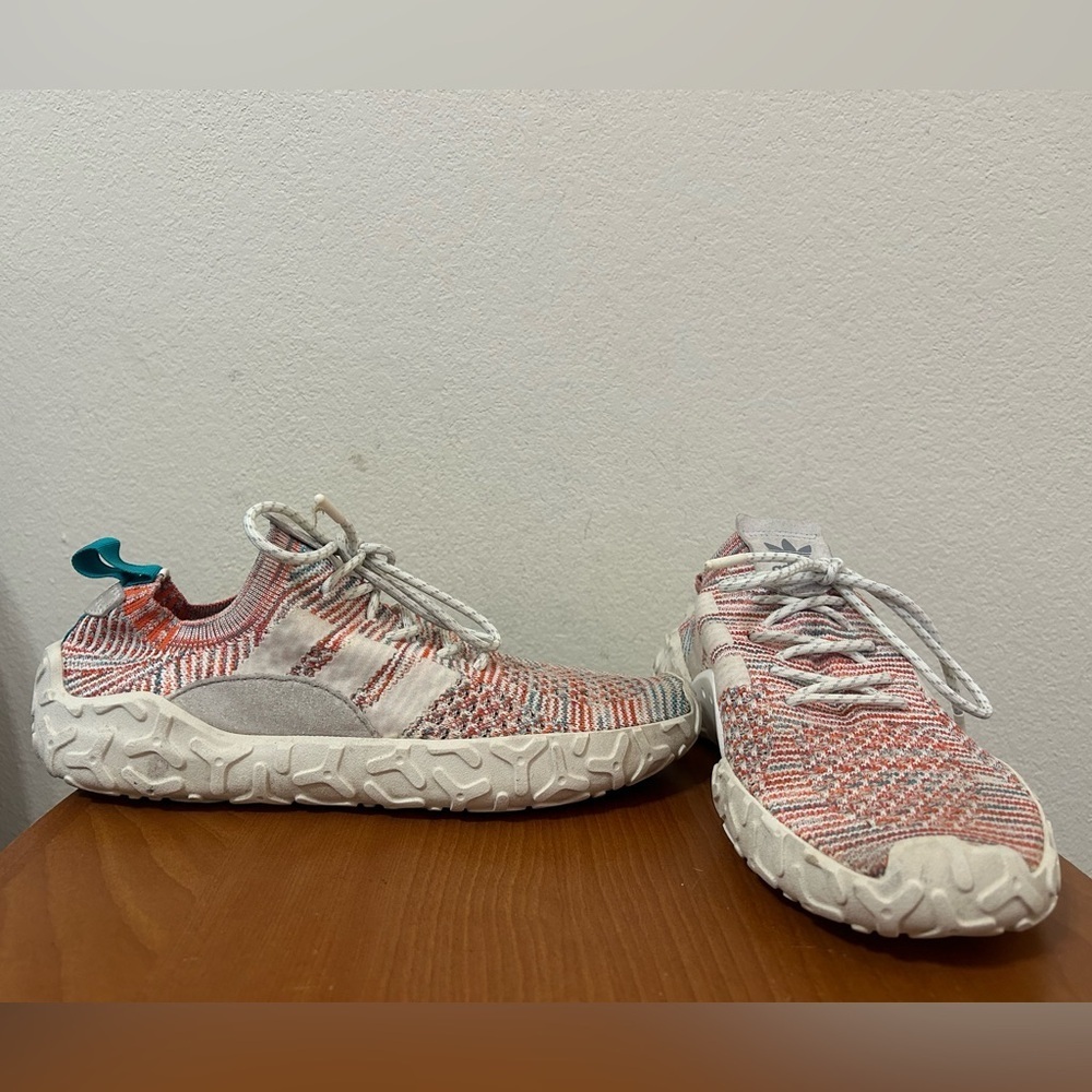 Adidas F/22 Primeknit Orange Men's Size 10 Merino Wool Low Cut Sneaker Suede Run